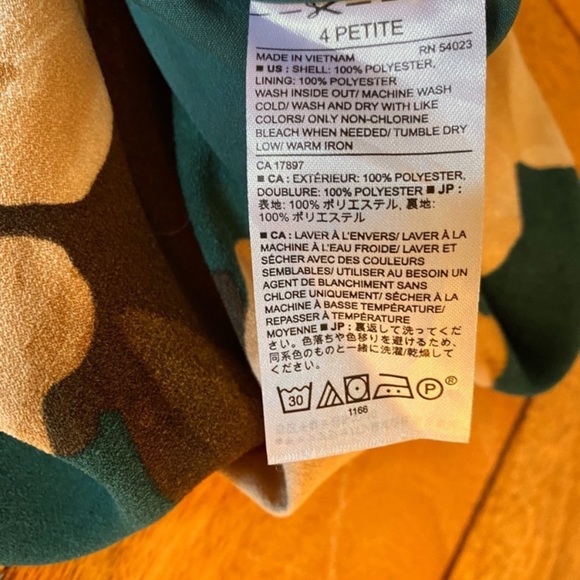 SOLD - Banana Republic Floral Teal Dress - Picture 12 of 14